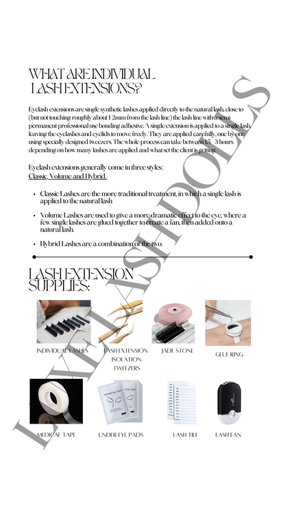 Lash Bible - Luxe Lash Dolls Training Ebook - Luxe Lash Dolls