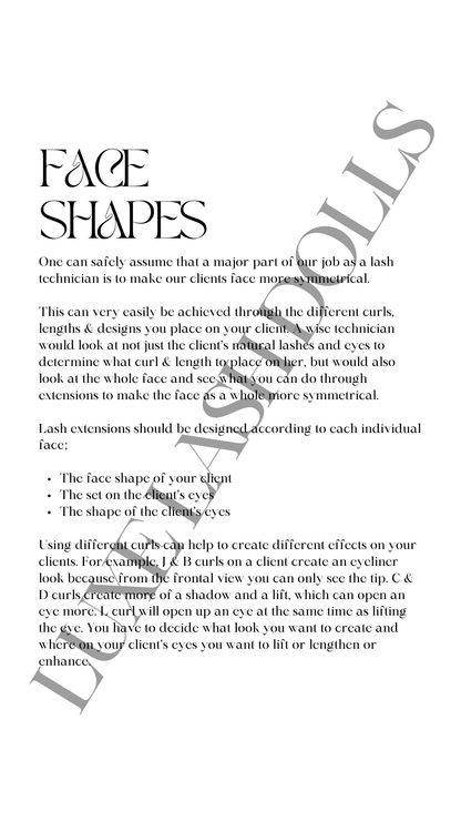 Lash Bible - Luxe Lash Dolls Training Ebook - Luxe Lash Dolls